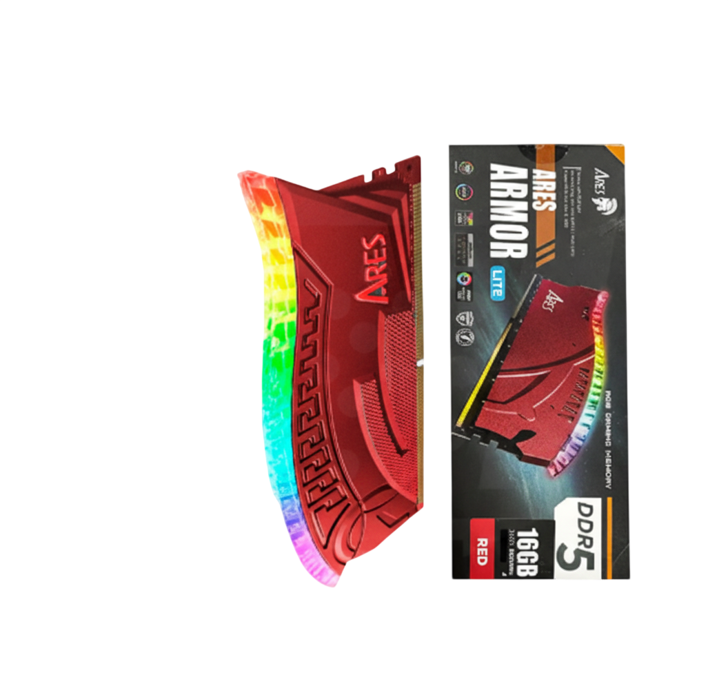 MEMORIA RAM PC ARES ARMOR LITE RGB 16GB DDR5 5600MHZ RED CL40