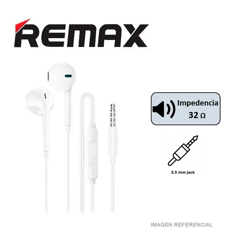 AUDIFONOS REMAX RM-702A JACK 3.5MM BLANCO